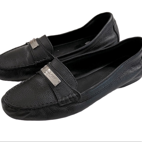 Coach Fredrica Pebble Grain Leather Loafer Flats Size 37.5 - Picture 11 of 12